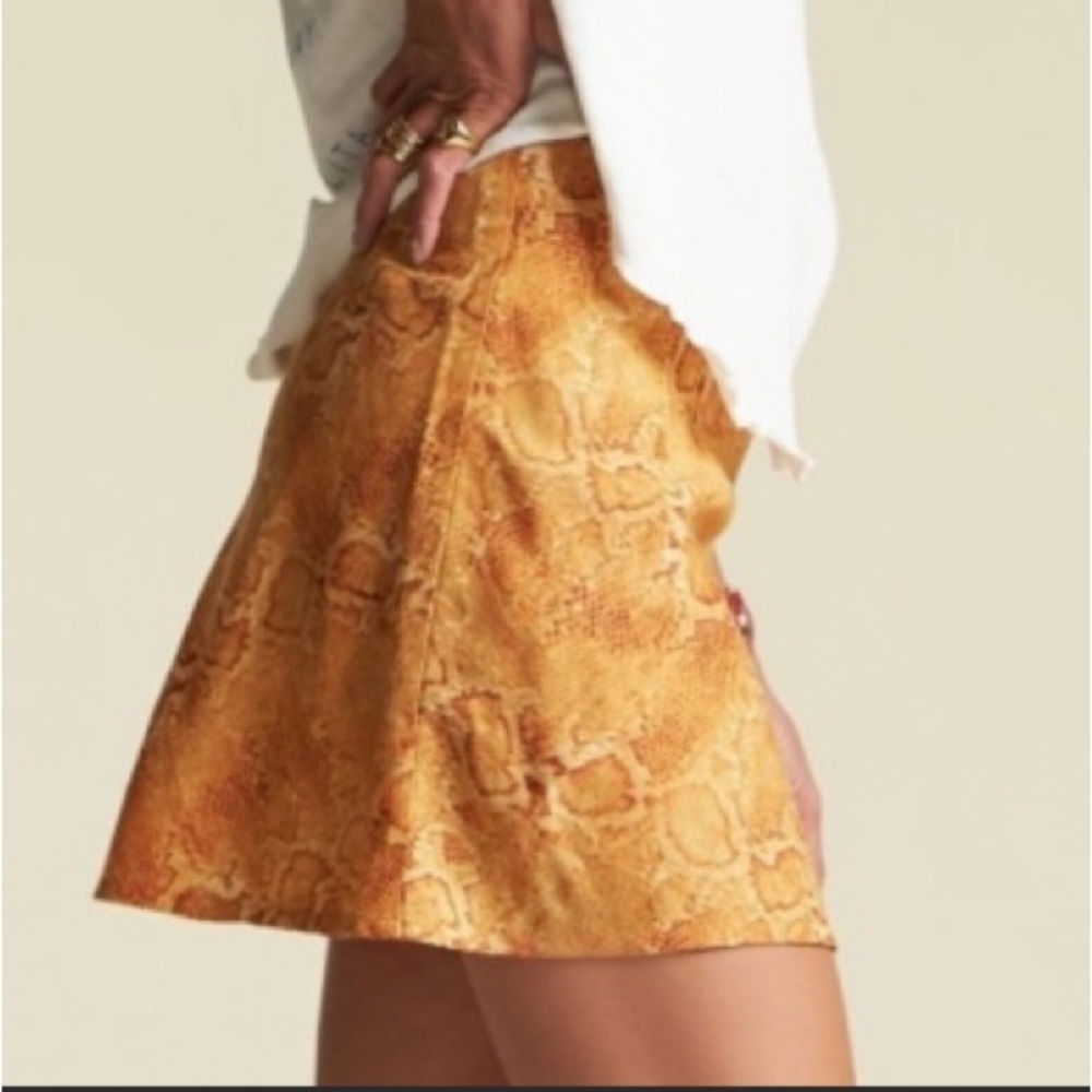 Billabong Sincerely Jules Snake Print Mini Skirt Size 28